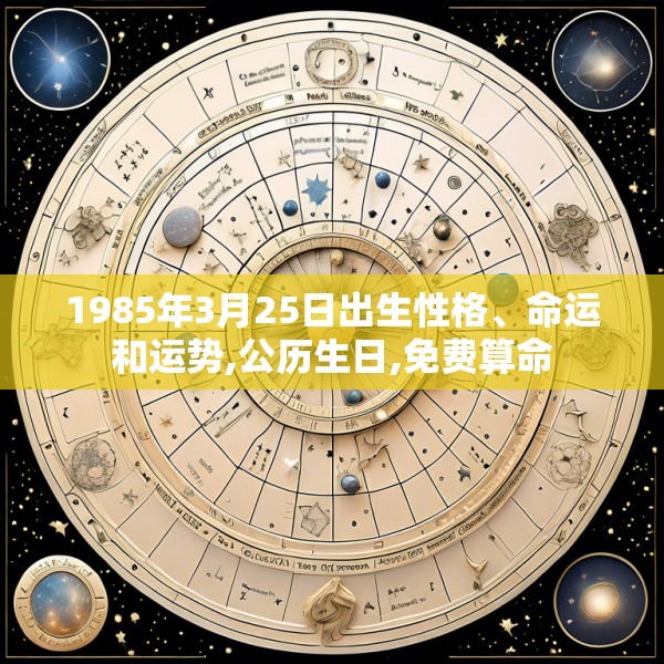 1985年3月25日出生性格、命运和运势,公历生日,免费算命
