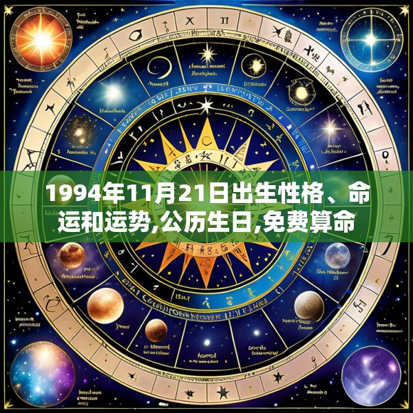 1994年11月21日出生性格、命运和运势,公历生日,免费算命
