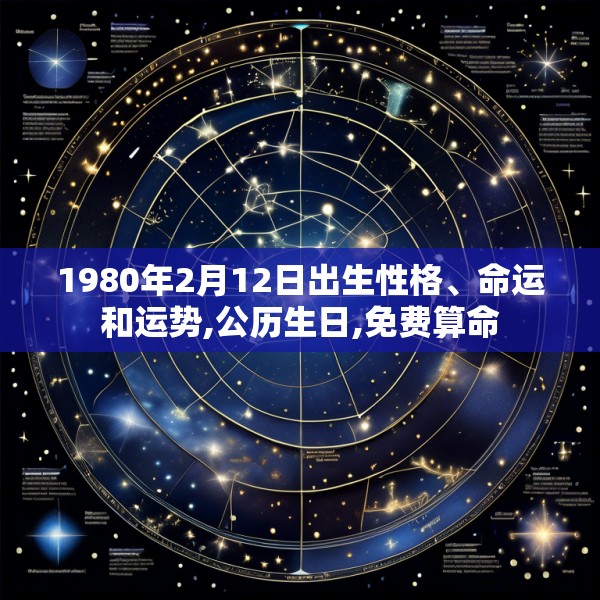 1980年2月12日出生性格、命运和运势,公历生日,免费算命