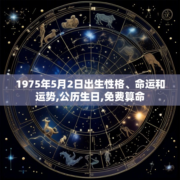 1975年5月2日出生性格、命运和运势,公历生日,免费算命
