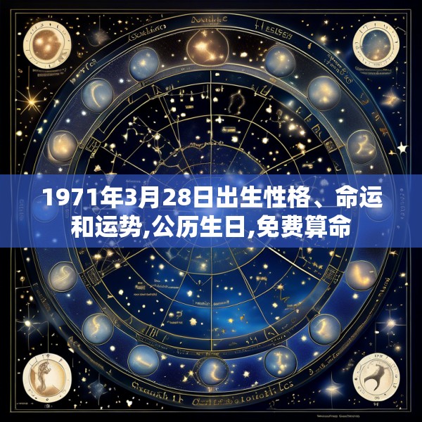 1971年3月28日出生性格、命运和运势,公历生日,免费算命