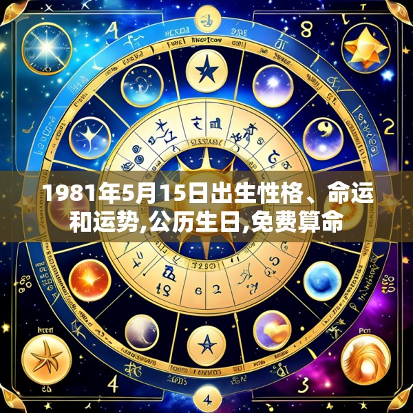 1981年5月15日出生性格、命运和运势,公历生日,免费算命