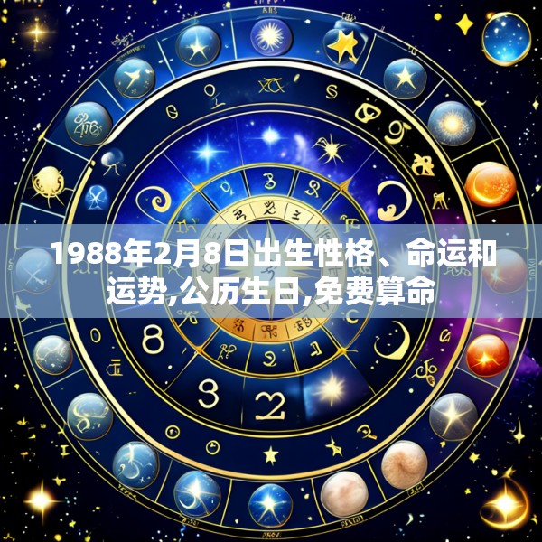 1988年2月8日出生性格、命运和运势,公历生日,免费算命