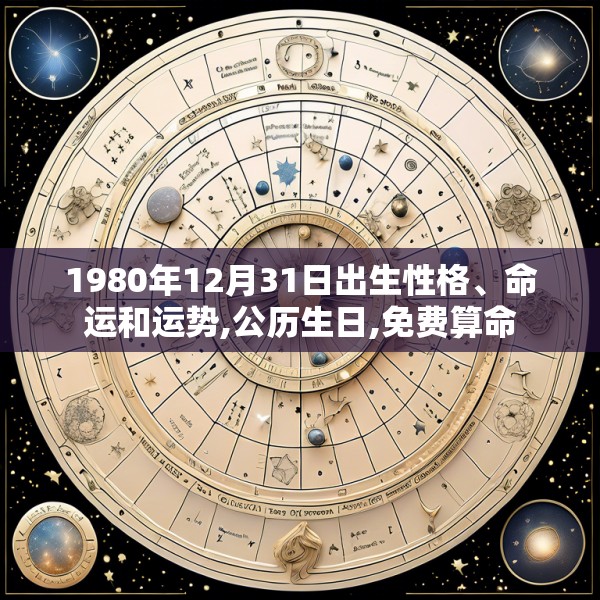 1980年12月31日出生性格、命运和运势,公历生日,免费算命