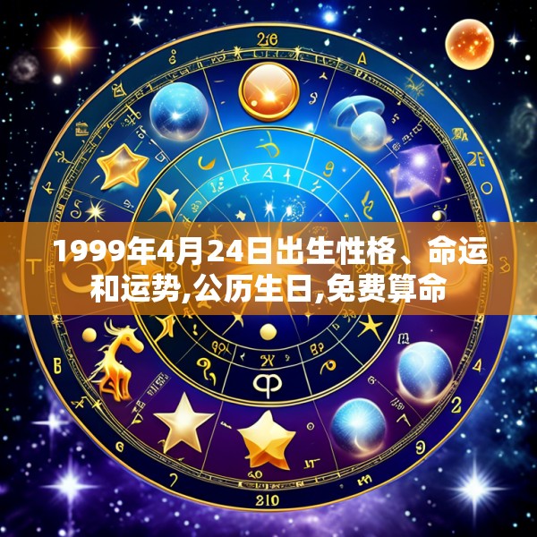 1999年4月24日出生性格、命运和运势,公历生日,免费算命