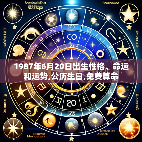 1987年6月20日出生性格、命运和运势,公历生日,免费算命