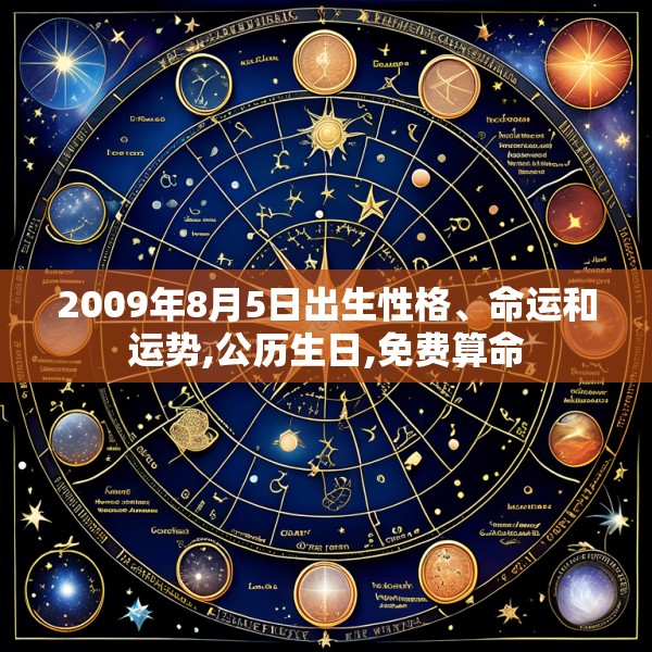 2009年8月5日出生性格、命运和运势,公历生日,免费算命