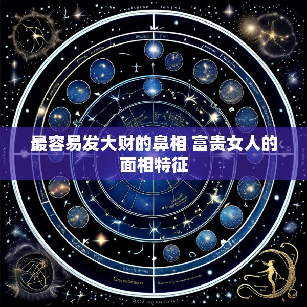 最容易发大财的鼻相 富贵女人的面相特征