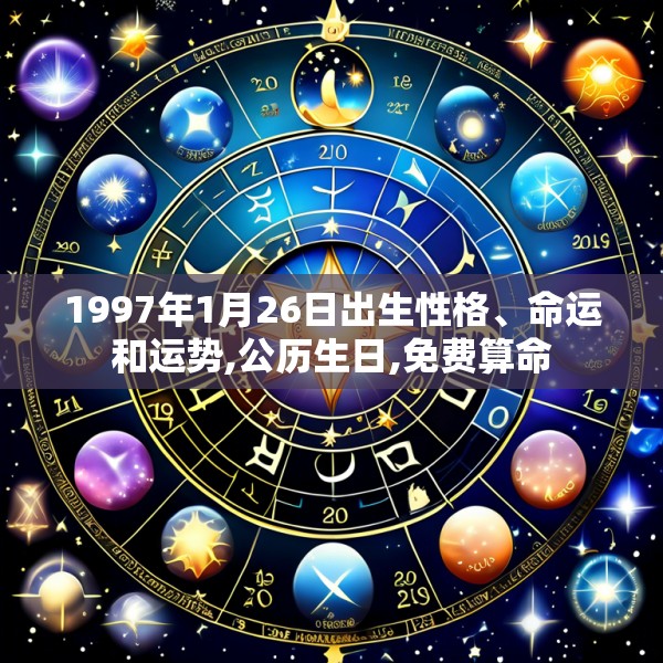 1997年1月26日出生性格、命运和运势,公历生日,免费算命