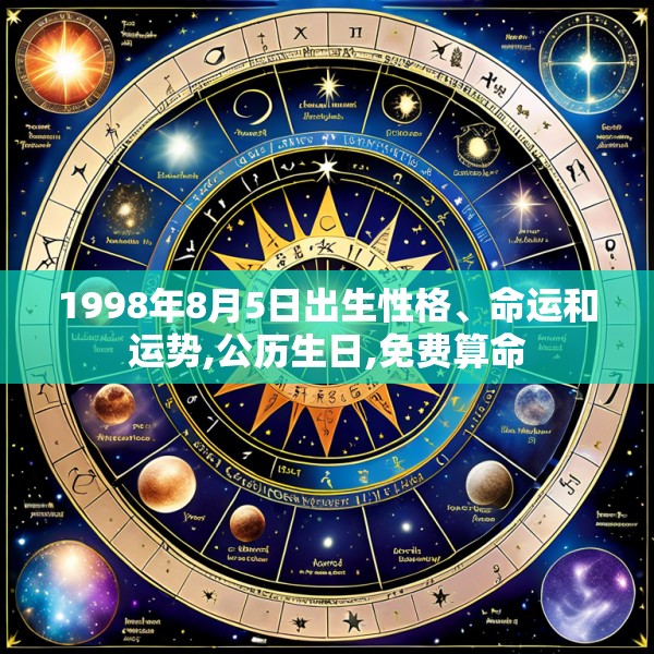 1998年8月5日出生性格、命运和运势,公历生日,免费算命
