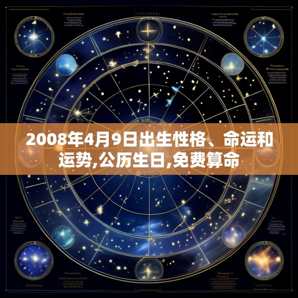 2008年4月9日出生性格、命运和运势,公历生日,免费算命