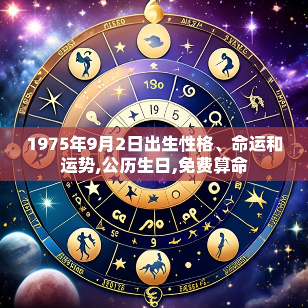 1975年9月2日出生性格、命运和运势,公历生日,免费算命