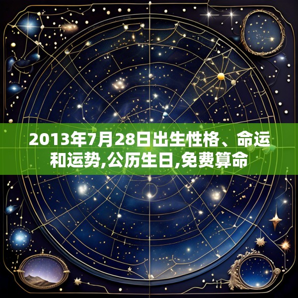 2013年7月28日出生性格、命运和运势,公历生日,免费算命