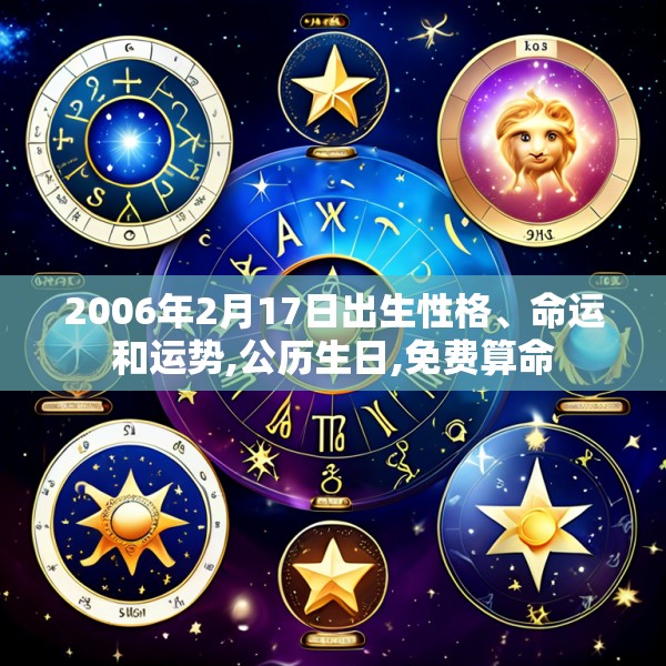 2006年2月17日出生性格、命运和运势,公历生日,免费算命