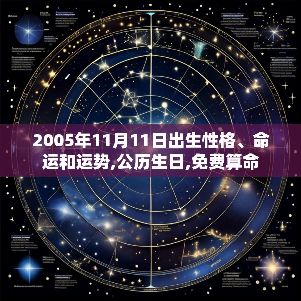 2005年11月11日出生性格、命运和运势,公历生日,免费算命