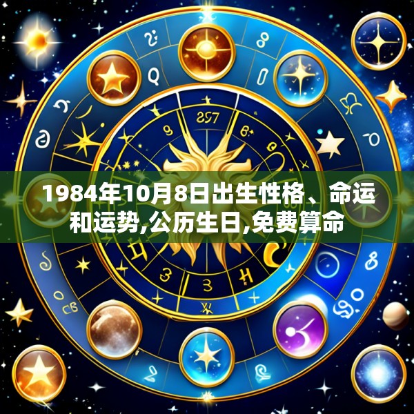 1984年10月8日出生性格、命运和运势,公历生日,免费算命