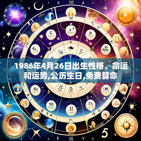 1986年4月26日出生性格、命运和运势,公历生日,免费算命