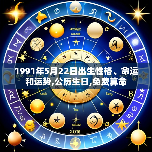 1991年5月22日出生性格、命运和运势,公历生日,免费算命