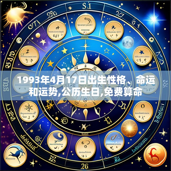 1993年4月17日出生性格、命运和运势,公历生日,免费算命