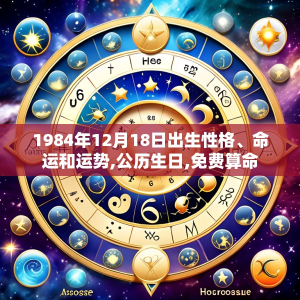 1984年12月18日出生性格、命运和运势,公历生日,免费算命