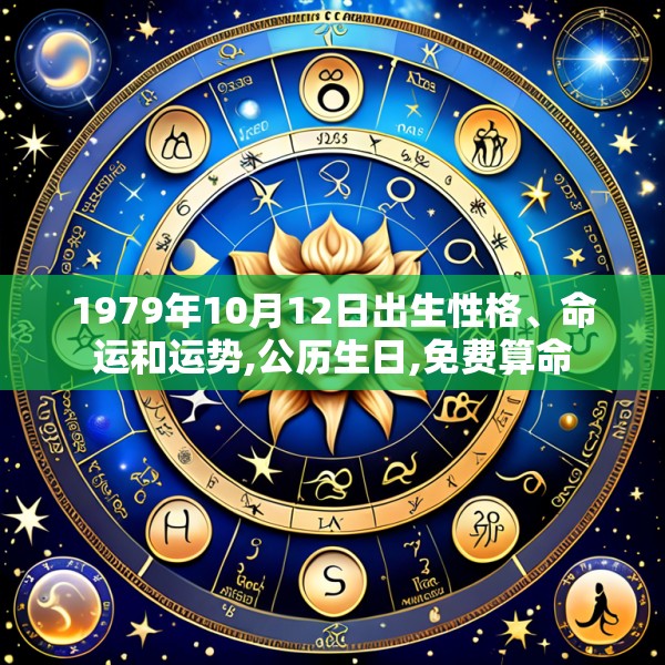1979年10月12日出生性格、命运和运势,公历生日,免费算命