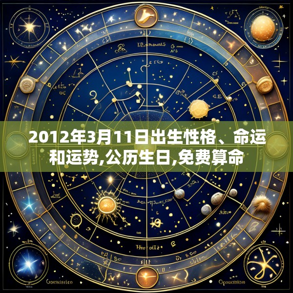 2012年3月11日出生性格、命运和运势,公历生日,免费算命