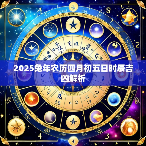 2025兔年农历四月初五日时辰吉凶解析