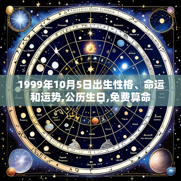 1999年10月5日出生性格、命运和运势,公历生日,免费算命