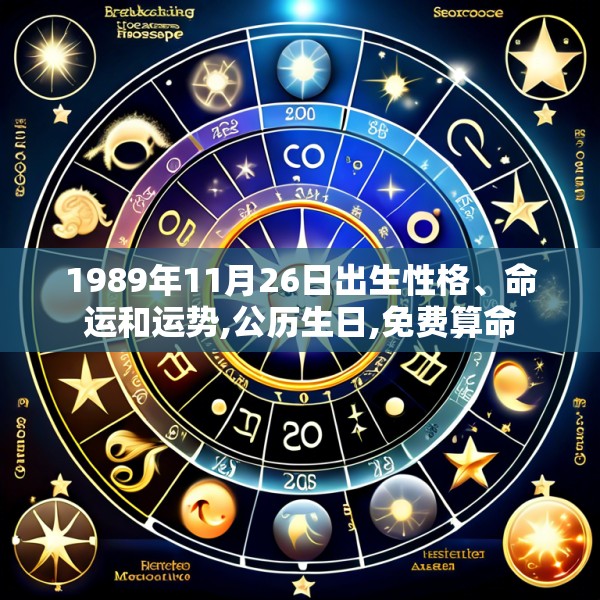 1989年11月26日出生性格、命运和运势,公历生日,免费算命