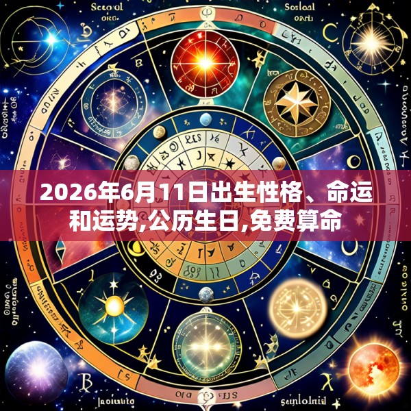 2026年6月11日出生性格、命运和运势,公历生日,免费算命