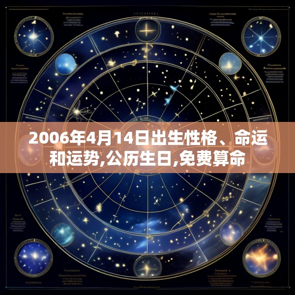 2006年4月14日出生性格、命运和运势,公历生日,免费算命