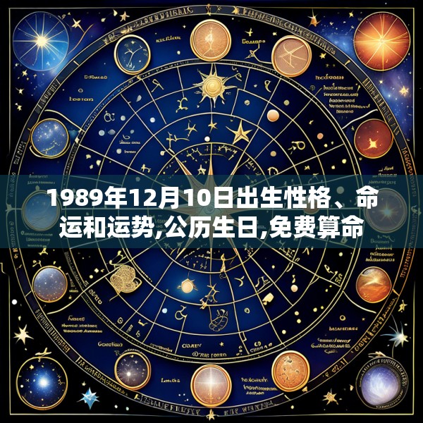 1989年12月10日出生性格、命运和运势,公历生日,免费算命