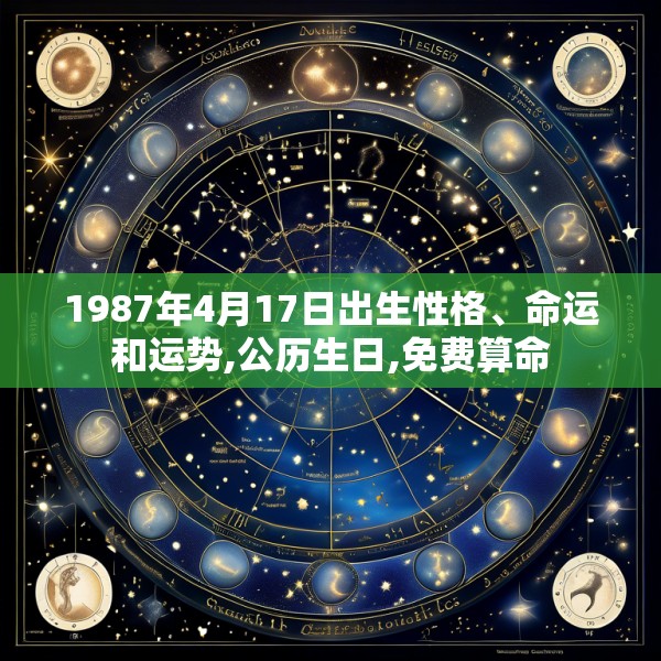 1987年4月17日出生性格、命运和运势,公历生日,免费算命