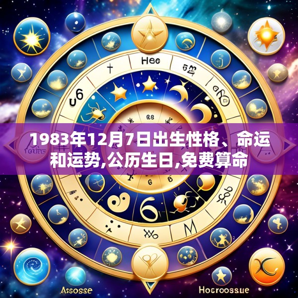 1983年12月7日出生性格、命运和运势,公历生日,免费算命
