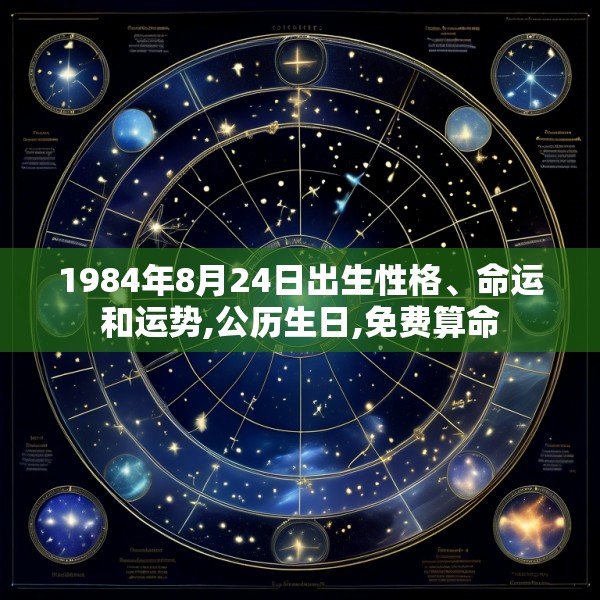 1984年8月24日出生性格、命运和运势,公历生日,免费算命