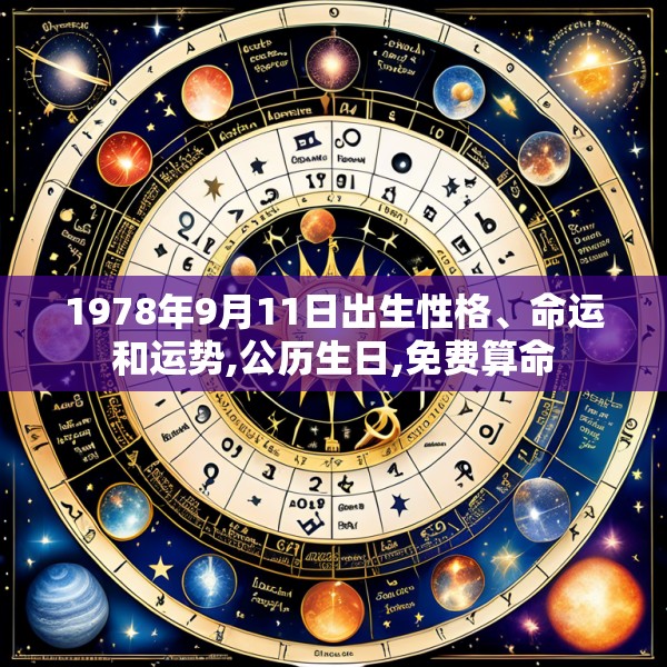 1978年9月11日出生性格、命运和运势,公历生日,免费算命