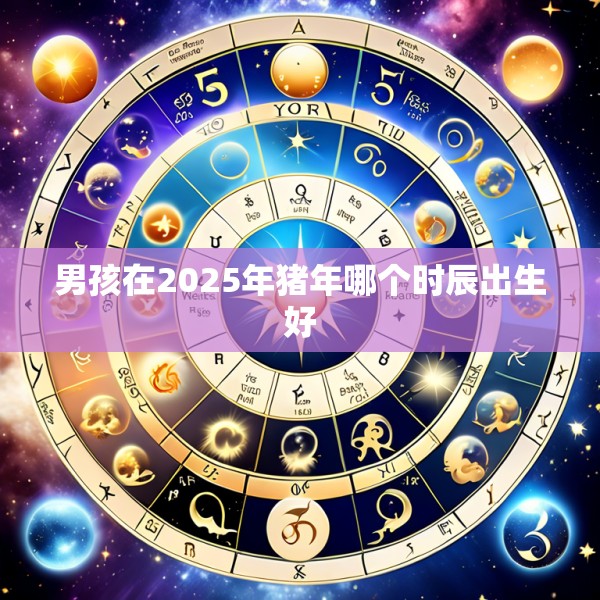 男孩在2025年猪年哪个时辰出生好