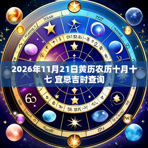 2026年11月21日黄历农历十月十七 宜忌吉时查询