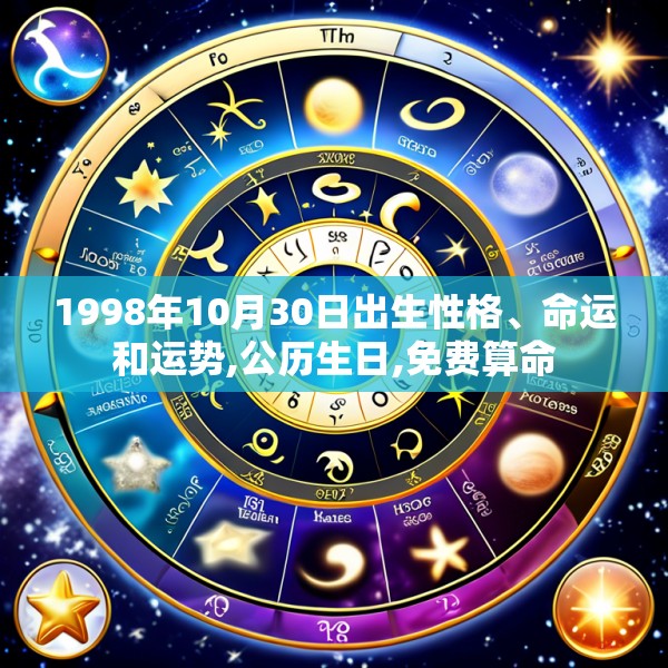 1998年10月30日出生性格、命运和运势,公历生日,免费算命