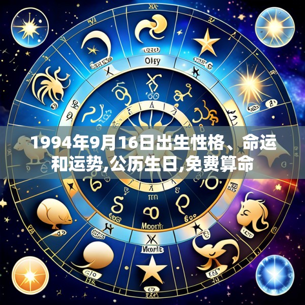 1994年9月16日出生性格、命运和运势,公历生日,免费算命