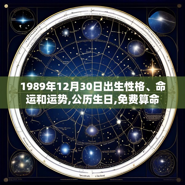 1989年12月30日出生性格、命运和运势,公历生日,免费算命