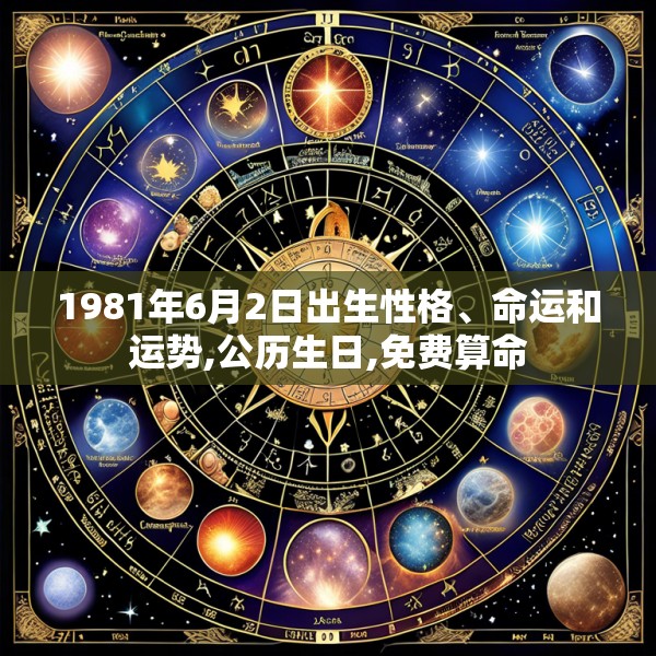 1981年6月2日出生性格、命运和运势,公历生日,免费算命