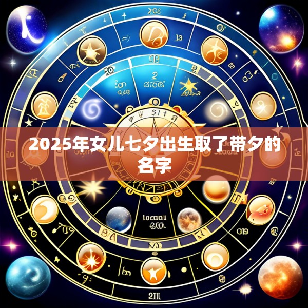 2025年女儿七夕出生取了带夕的名字