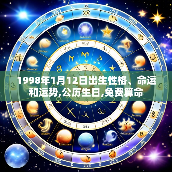 1998年1月12日出生性格、命运和运势,公历生日,免费算命