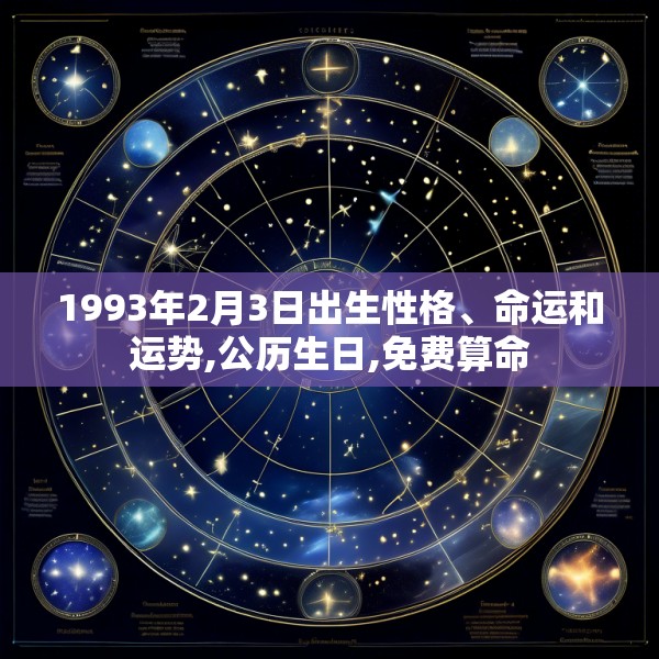 1993年2月3日出生性格、命运和运势,公历生日,免费算命