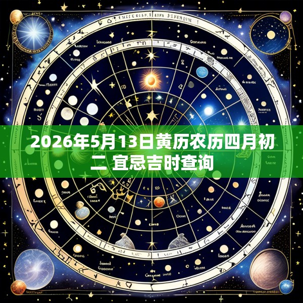 2026年5月13日黄历农历四月初二 宜忌吉时查询
