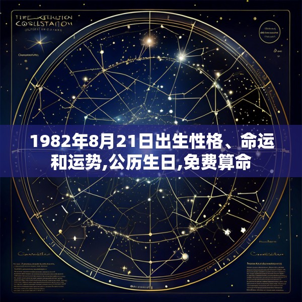 1982年8月21日出生性格、命运和运势,公历生日,免费算命
