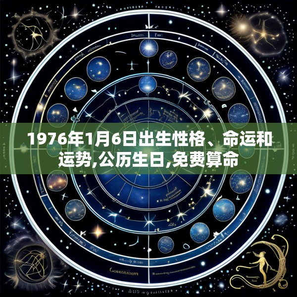 1976年1月6日出生性格、命运和运势,公历生日,免费算命