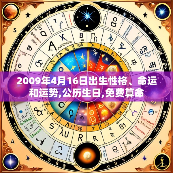 2009年4月16日出生性格、命运和运势,公历生日,免费算命