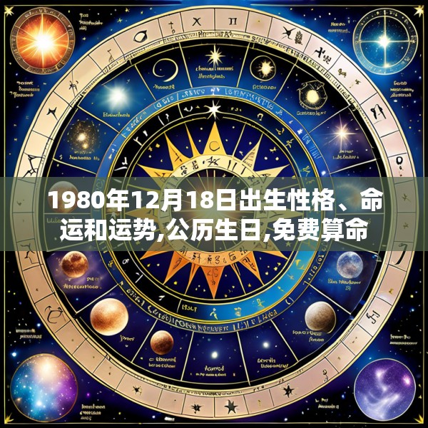 1980年12月18日出生性格、命运和运势,公历生日,免费算命
